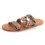 Import Hot sale  summer snake print slippers ladies flat sandals women shoes from China
