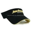 hot sale top quality custom cotton embroidery visor hat