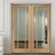 Import Hot sale white wooden internal room door with  glass & wooden frame folding door from China