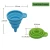Hot Sales Products Food Grade Silicone Collapsible Funnel Silicone Foldable Kitchen Funnel for Liquid/Powder Transfer