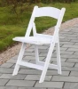 Hot sell Garden resin white folding chair with factory direct price