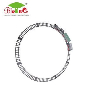 hot selling battery operated lighting slot track toy with classical train