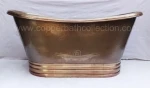 Hot Selling Brass Made Hammered Antique Traditional Slipper Brass Bathtub Design By Copper Bath Collection Indian Supplier