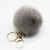 Import Hot selling fashion real rabbit fur ball keychain as bag charm pendant from China