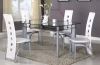 Hot selling glass Dining room sets with 4 or 6 chairs