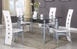 Hot selling glass Dining room sets with 4 or 6 chairs