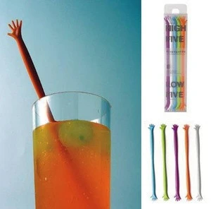 Hot selling hand shape plastic coffee tea drink mixing stick custom Plastic Cocktail Stir Stick Swizzle Sticks for bar tool