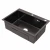 Import Hot Selling Modern Design Kitchen Sink Undermounted Single Bowl Black Sinks from China