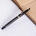 Hot selling new design lettering custom logo fountain pen with ice pattern