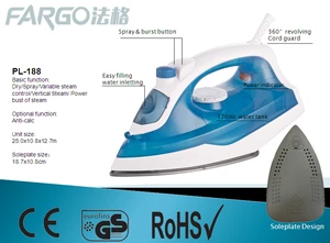 hot selling small home laundry appliances electric steam iron