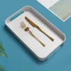 Household rectangular water cup cutlery tray plastic tray