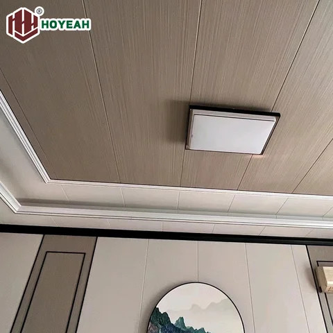 Hoyeah 28510 interior wpc wall cladding moisture proof anti-scratch decorative pvc wall panel