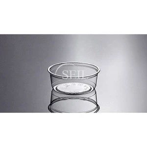 HR8 Disposable Crystal-clear Plastic Cups / Takeaway Soup, Salad, Fruit, Vegetable, Nut, Deli Pot, Shave Ice and Side dishes