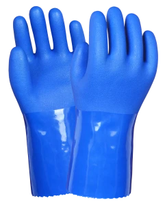 HTR Good grip PVC triple dipping coating oilfild mechanical work gloves