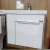 Import Huida cheap plywood basin and mirror make up wall hang bathroom vanity cabinets from China