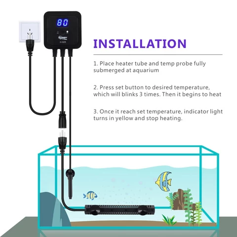 Hygger 300W 500W Submersible Fish Tank Water Heater Stainless steel Aquarium Heater,fish aquarium heater