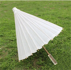 [I AM YOUR FANS ]Cheap Paper  Chinese Umbrella 84cm Wedding Decoration Gift Child Drawing Bamboo Crafts