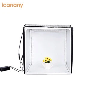Icanany NEW Light 24inch Room Photo Studio Tent Kit Backdrop Cube Mini photography accessory light box