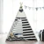 Import Indoor 4 Wood Poles kids Classic  play  house polyester cotton canvas childrens tents  indian tepee tent from China