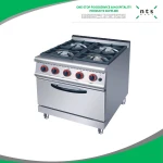 industrial 4 Gas Burner with Gas Oven , Induction Cooker With Gas Stove