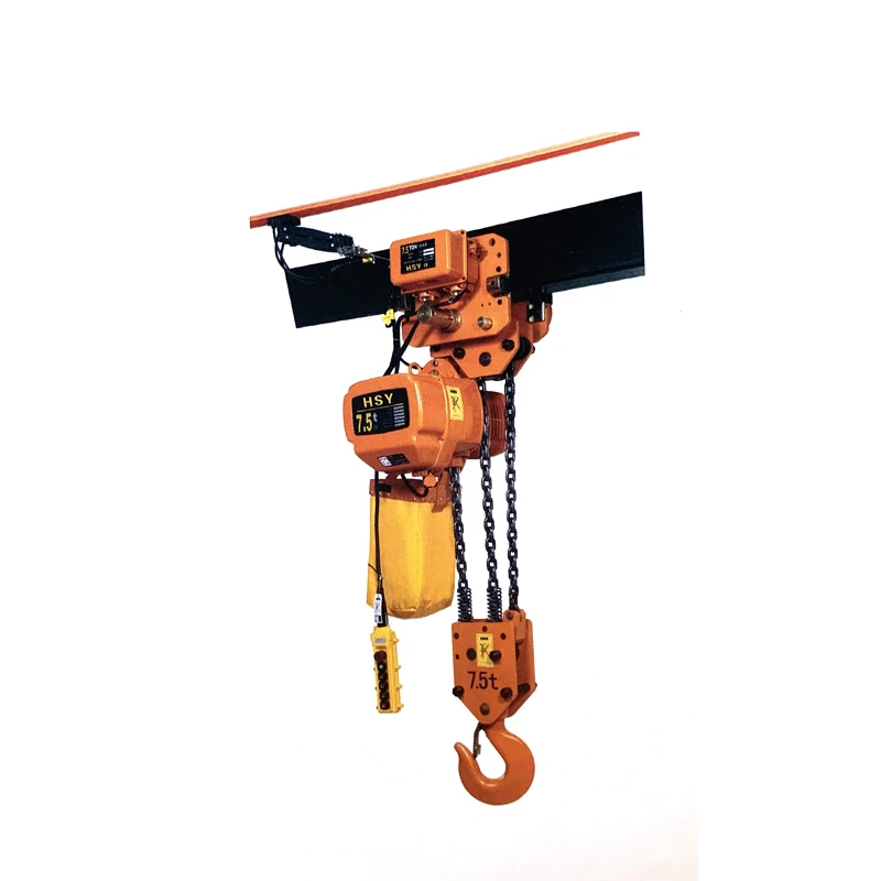 Industrial lifting equipment factory price electric 3 ton chain hoist with electric trolly