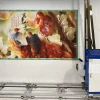 Industrial PC control automatic High resolution full color CMYK 3D Vertical wall Printing machine