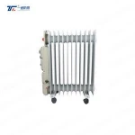 IP54 AC220V50HZ  2kW Ex d Portable Explosion Proof Electric industrial Heater Movable Explosion Proof Oil Heater with Casters