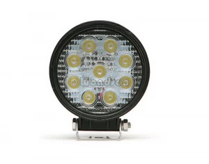 IPx68 4" Round LED Work Light Waterproof 27W Off Road 12V 24V LED Trailer Lights