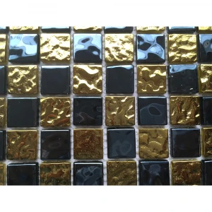Iridescent glass mosaic tile for kitchen backsplash WGF-22