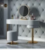 Italian light luxury dressing table red small bedroom dresser minimalist post-modern Nordic storage cabinet Ins table