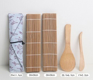 Japanese style bamboo sushi serving set, DIY sushi making kit wholesale