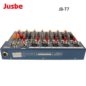 JB-T7 7-channel cheap and light active subwoofer audio mixer