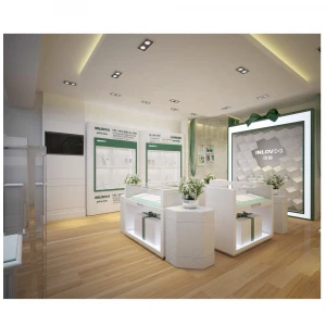 jewelry store interior design wood glass showcase counter cabinet display retail good quality high end jewelry shop case