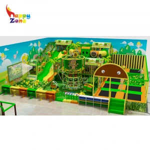 Jungle Themed Commercial Indoor soft play ground equipment for Childrens Indoor Playground Park