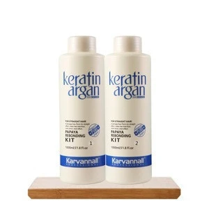 Karvannall Hair Straightening Rebonding Treatment Liquid Lotion Brazilian Keratin Hair Care Styling Cream