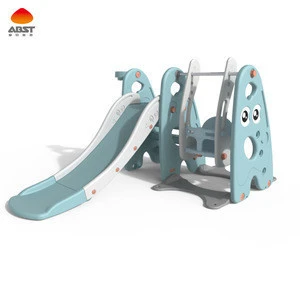 Kids Indoor Amusement Park Playground Equipment Plastic Swing And Slide Set Toys  children  playgrounds for small spaces.