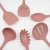 Import KingForce silicone kitchen tools set 6 pcs non stick cookware set Wooden Holder Spatula silicone spatula set from China