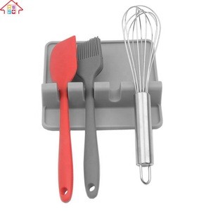 Kitchen Silicone Utensil Rest Spoon Rest Ladle Spoon Holder For Kitchen Counter Or Stove Top