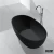 Import KKR Brand New Black Bathtub Freestanding Oval Stand Alone Acrylic Solid Surface Bath Tub from China