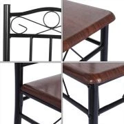KLD Italian cheap MDF and steel dining room table set modern