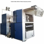 Knit fabrics dyeing finishing tubular balloon padder squzeeing machine