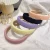 Import Korean INS Fashion Girls Hair Accessories Bands High Quality Makeup Sponge Crinkle Plain Fabric Hairband Headband from China