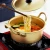 Import Korean style ramen noodle pot quick heating instant noodle pot yellow aluminum soup pot with oxidation coating kitchen tool from China