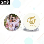 Kpop Pattern Bangtan Boys  EXO GOT7 Pocket Mirror Mini Round Mirror Women Makeup Mirror