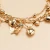 Import Ladies Beach Anklet 18K Gold Plated Butterfly Love Zircon Pendant Initial Three Layer Anklet Jewelry from China
