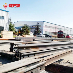 Large stock GB standard Q235 55Q U71mn heavy rail steel rail p50