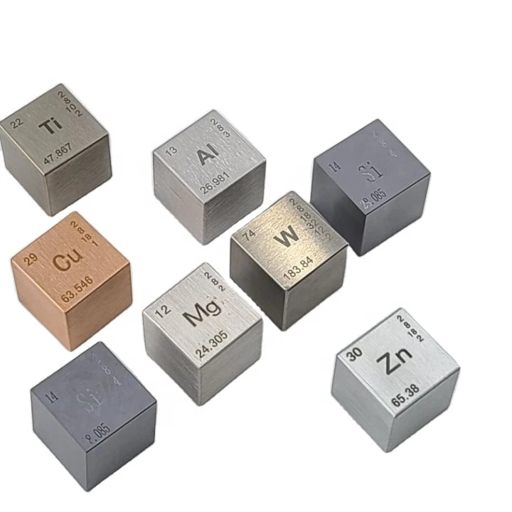 Latest Design Ornament Blocks Metal Element Cubes Collection Metal Element Cubes