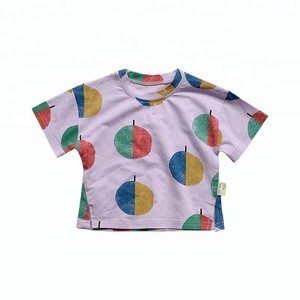 Latest design popular toddlers clothing baby boy t-shirt wholesale 1953