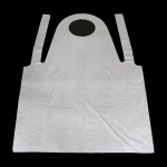 LDPE apron plastic waterproof protective disposable PE apron Flat Packed