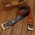 Import Leather Black Gun Metal Pin Buckle New Design Man Jean Belts Genuine Leather Cowhide from China
